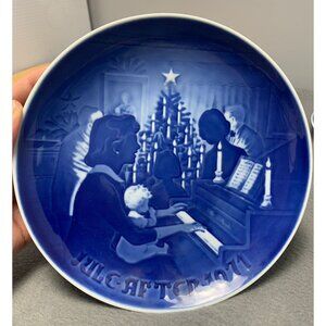 Bing & Grondahl 1971 Jul Efter Christmas Plate Blue & White Porcelain
